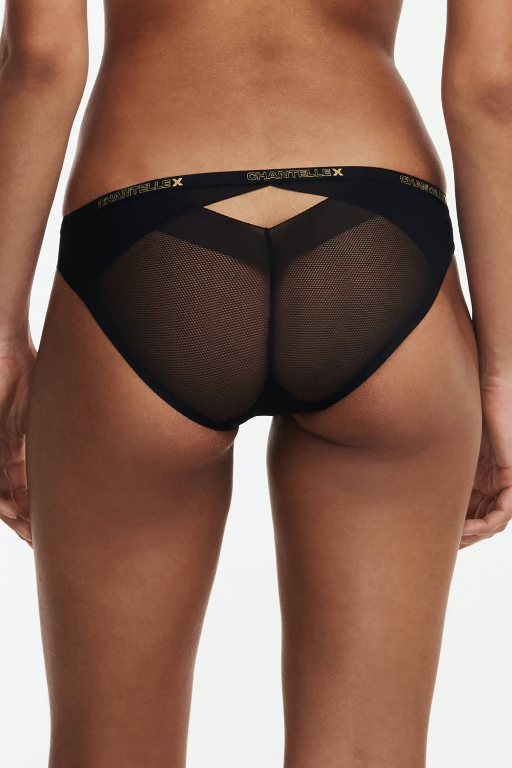 Трусики слип из микросетки 03F6 Xpose black