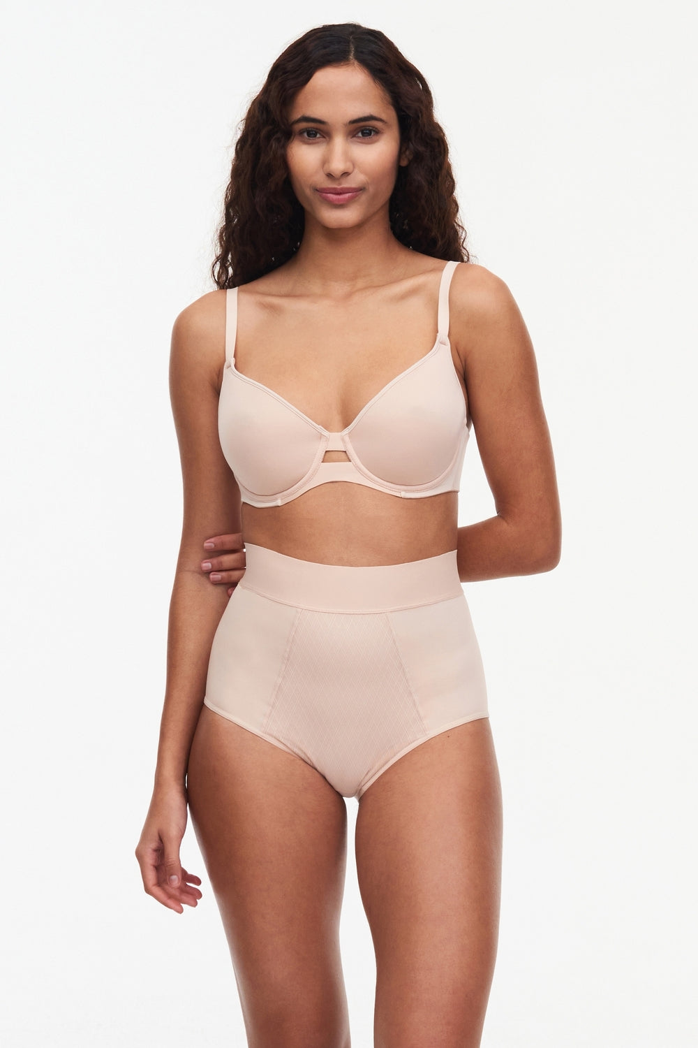 Трусики с высокой талией 11N3 Smooth Lines beige dore