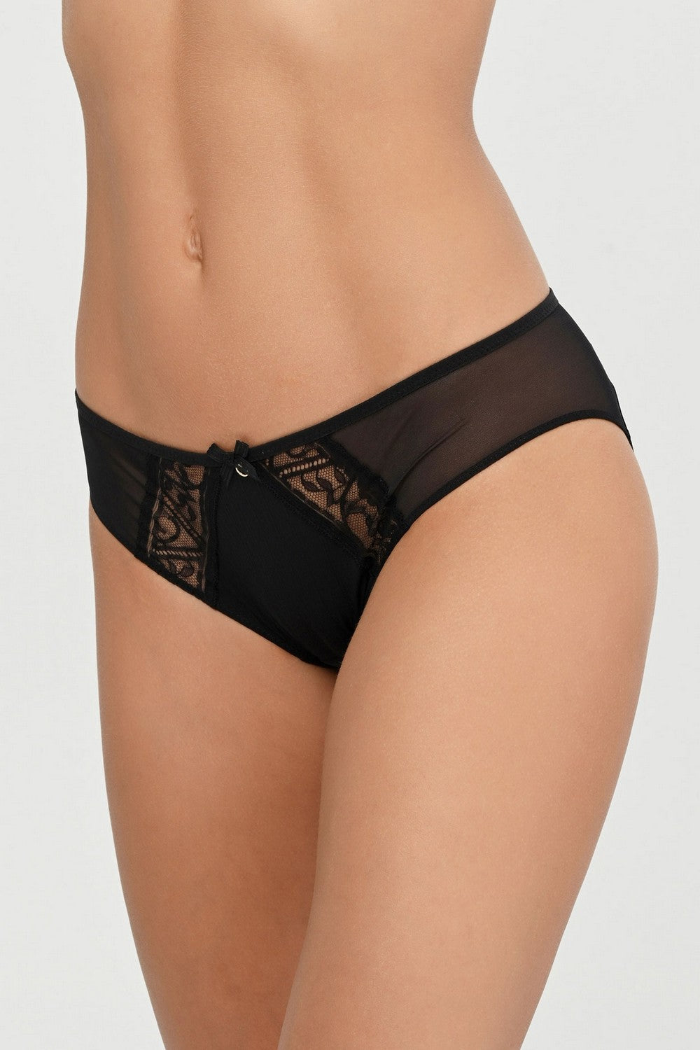Трусики слип с кружевом 12L3 Alto black