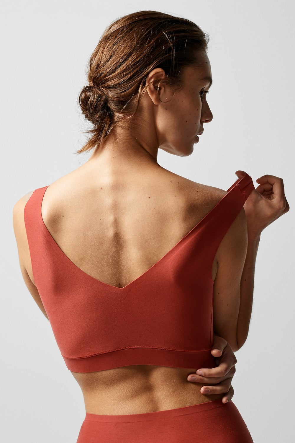 Бесшовный бра-топ 16A1 Soft stretch paprika