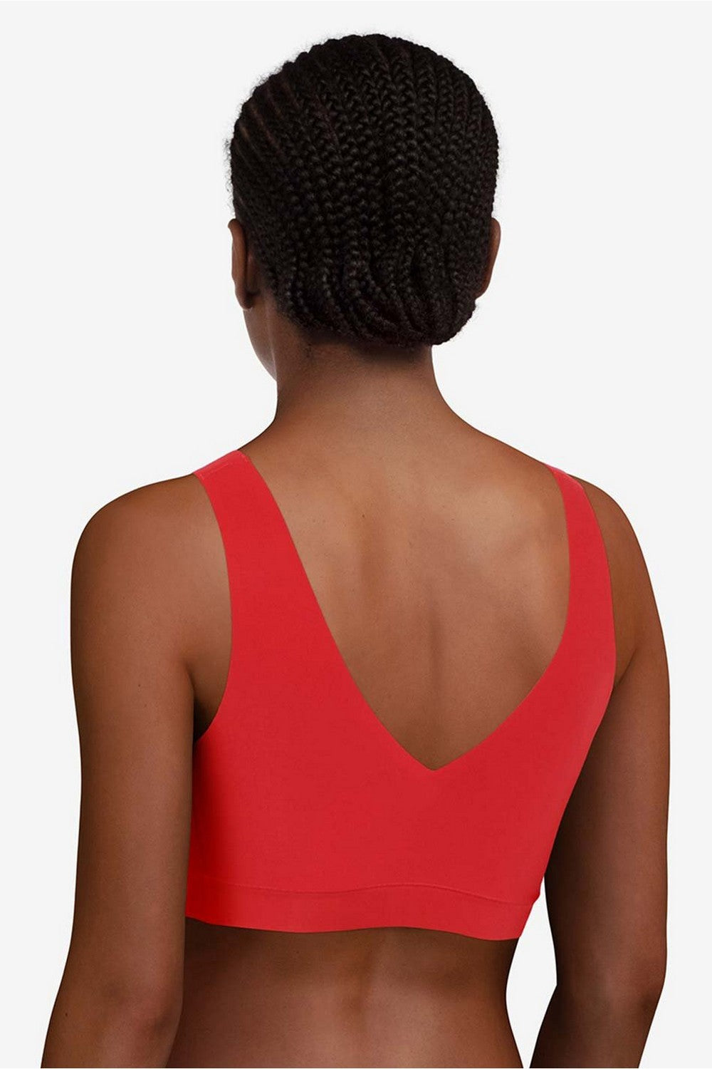 Бесшовный бра-топ 16A1 Soft stretch poppy red