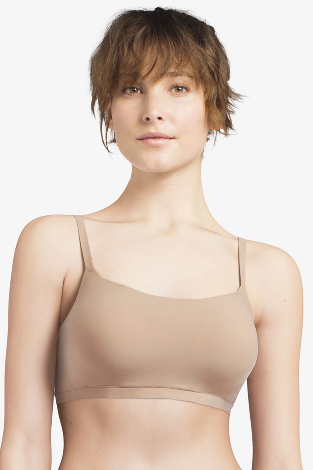 Бра-топ без косточек 16A2 Soft stretch nude