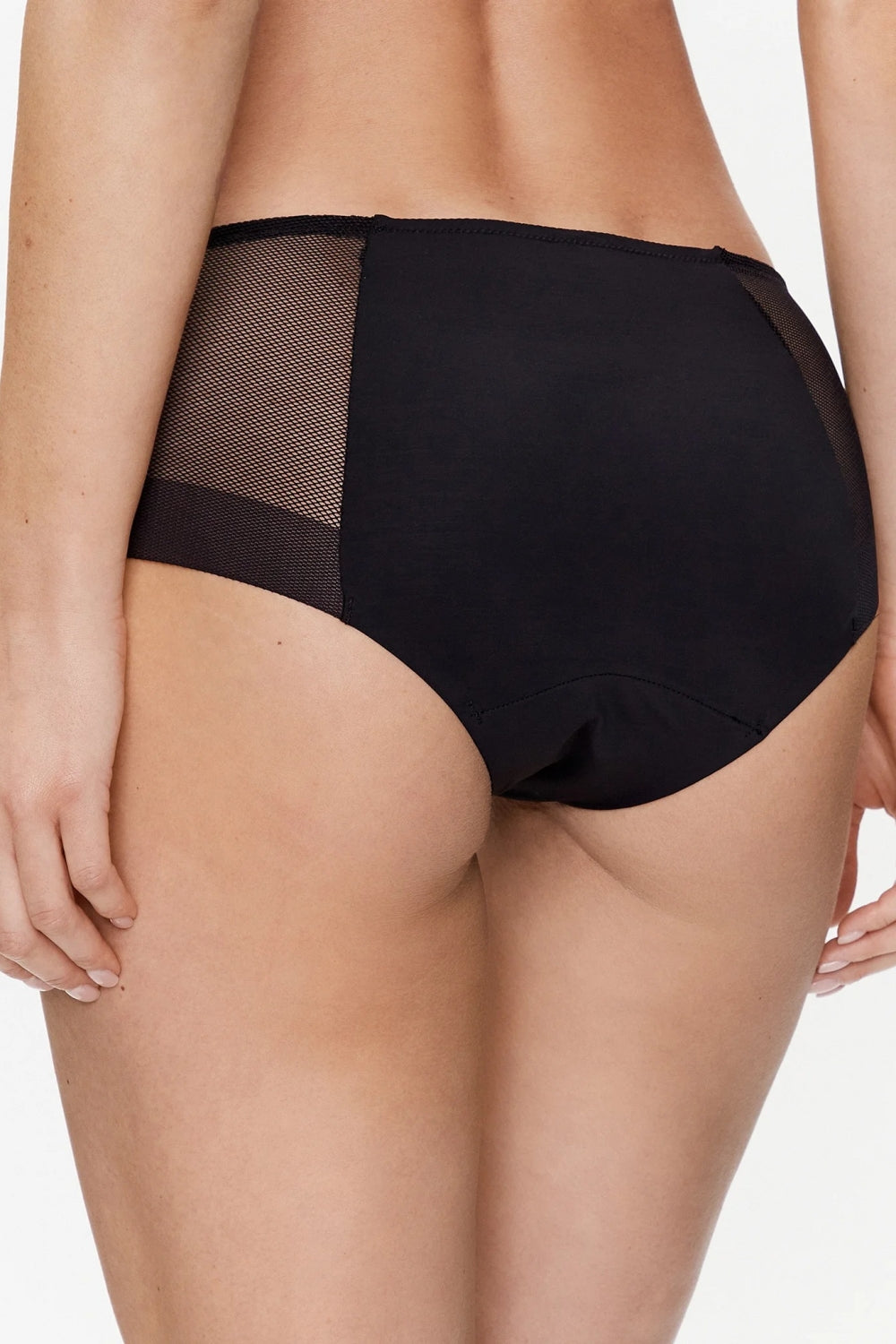 Менструальные трусики с микросеткой 21N4 black