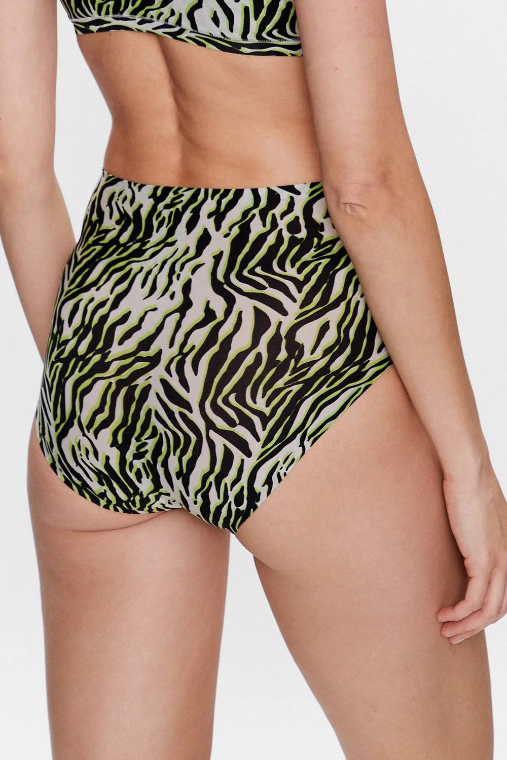 Высокие трусики слип 11D7 Soft stretch zebre multico