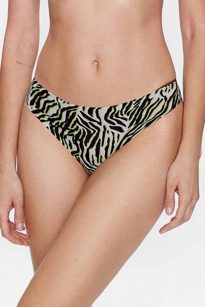 Трусики стринг с принтом 11D9 Soft stretch zebre multico