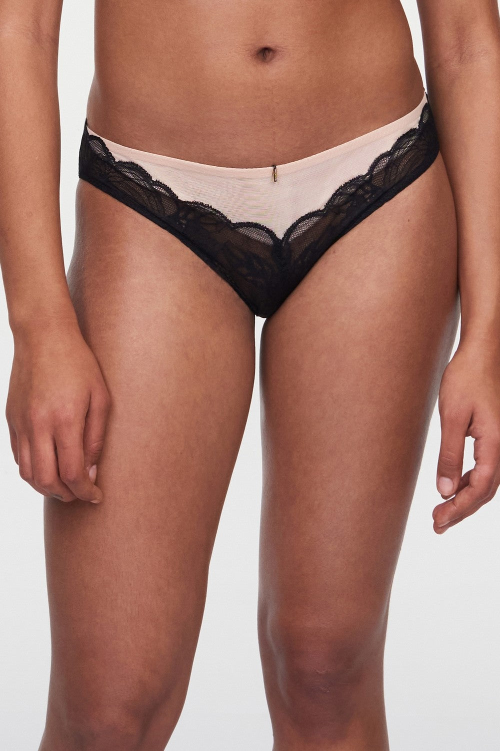 Трусики слип с кружевом 12N3 black