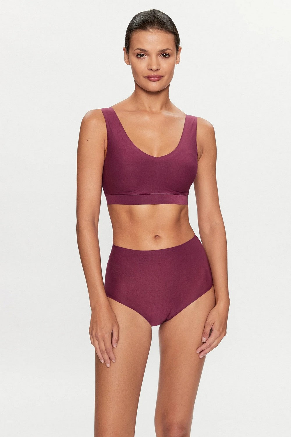 Бесшовный бра-топ 16A1 Soft stretch tannin