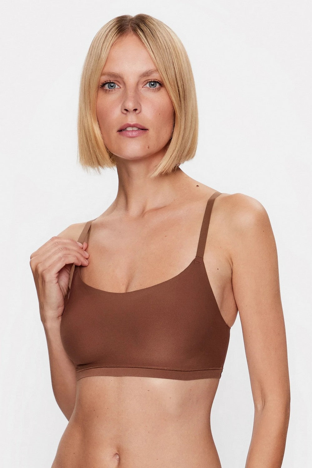 Бра-топ без косточек 16A2 Soft stretch cocoa