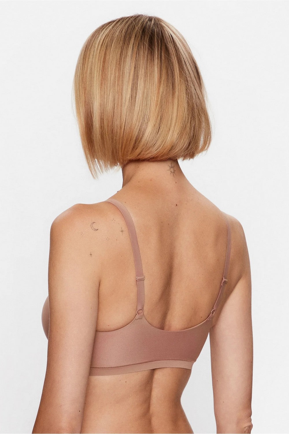 Бра-топ без косточек 16A2 Soft stretch coffee latte