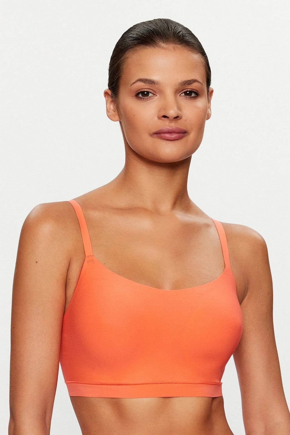 Бра-топ без косточек 16A2 Soft stretch tangerine