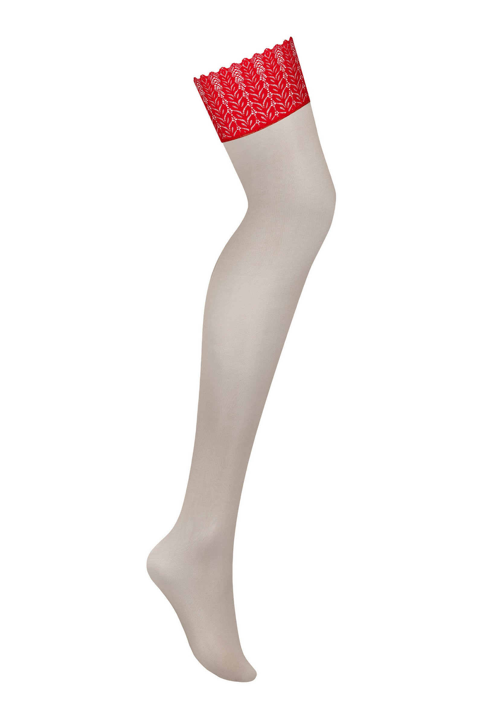 Чулки под пояс с кружевом Ingridia