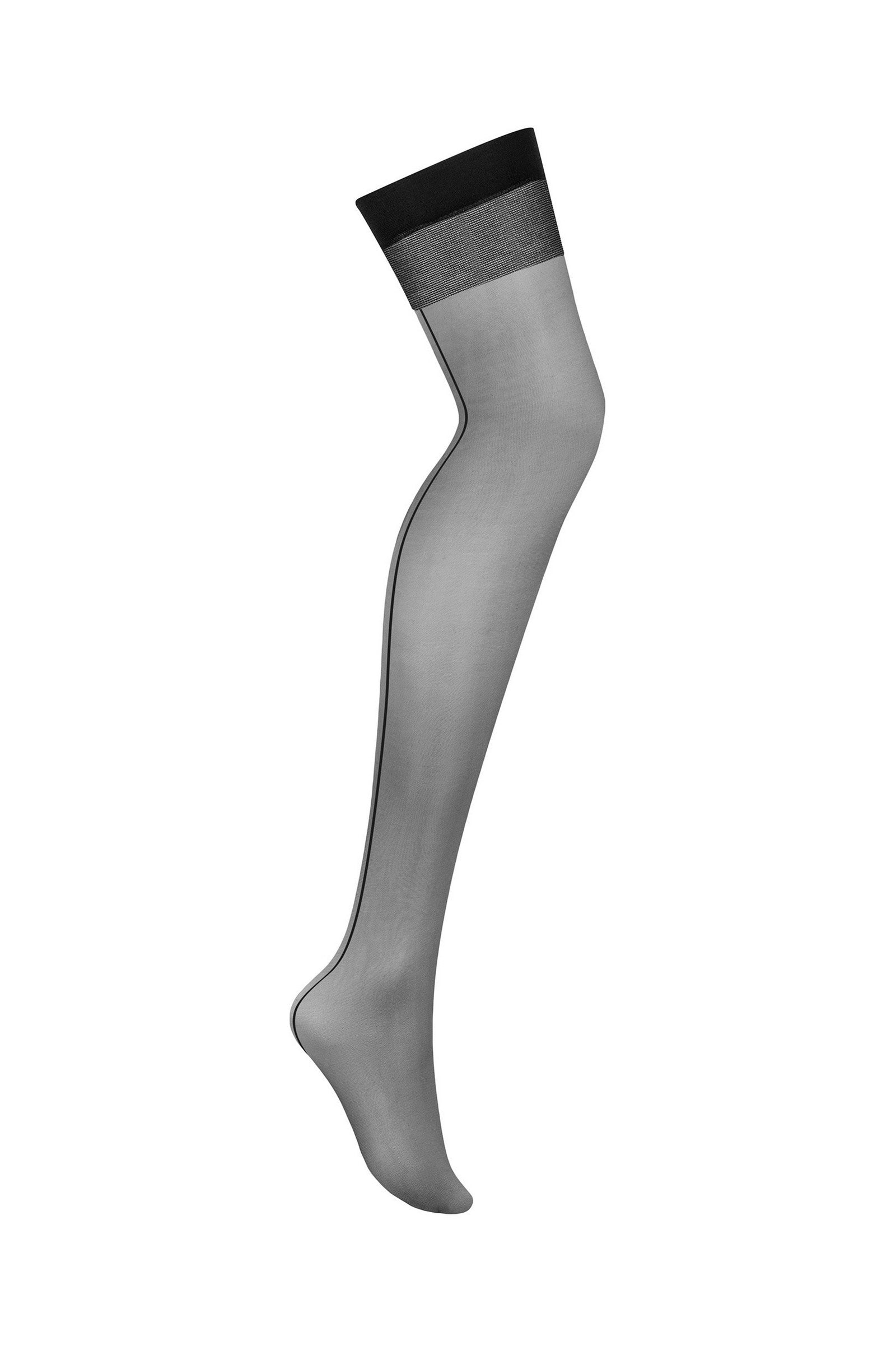 Чулки под пояс со швом S822