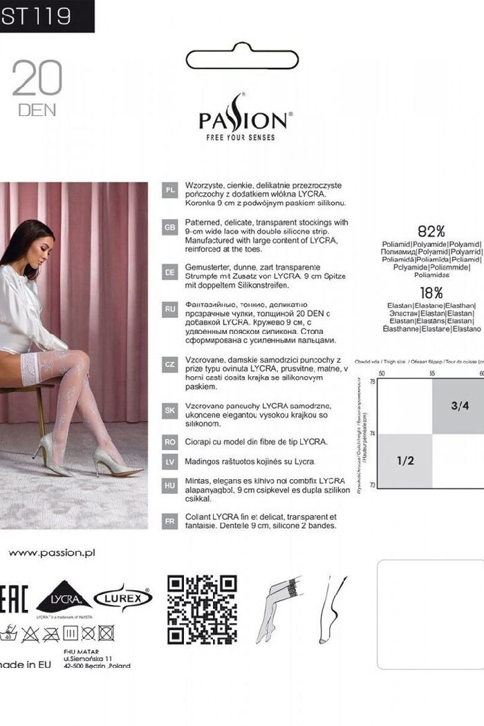 Мереживні панчохи з люрексом ST119 20d