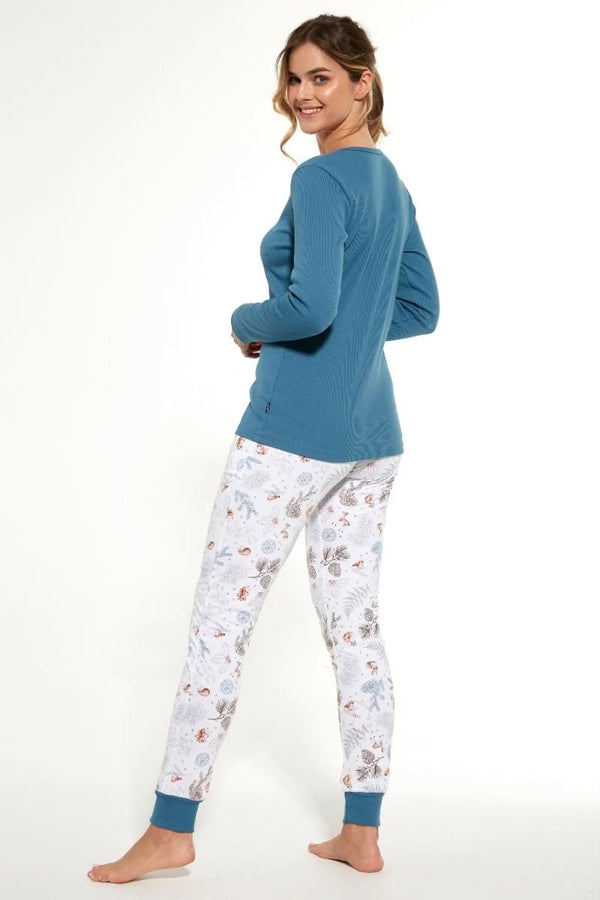 Хлопковая пижама с растительным принтом 723/300 Lucy