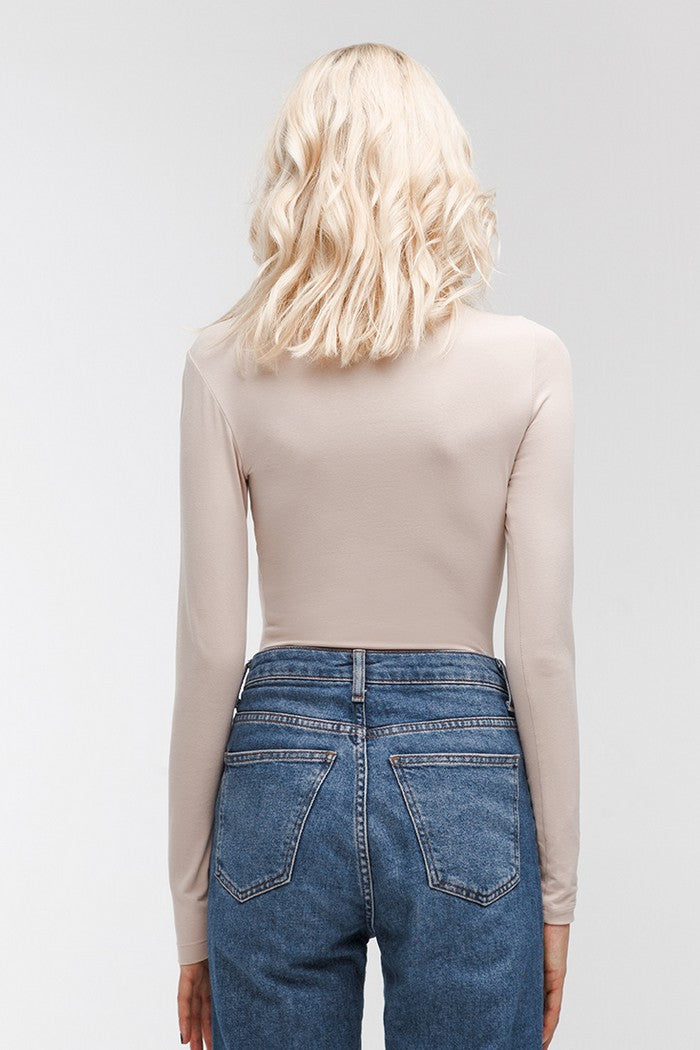 Хлопковое боди с длинными рукавами WL18304/4 Thursday beige