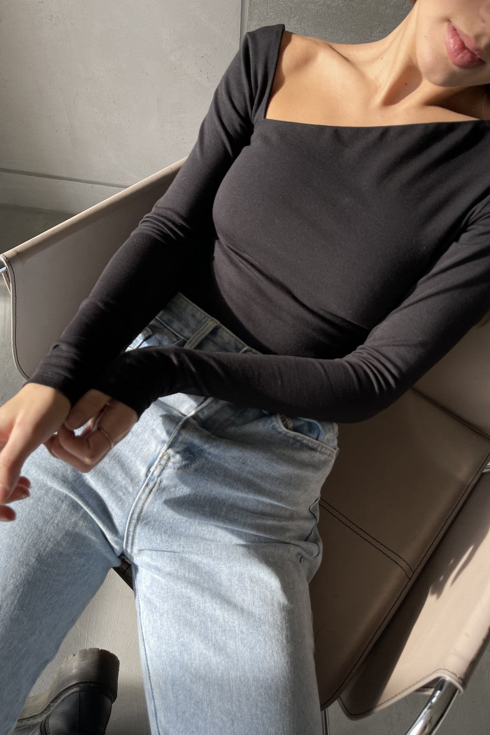 Хлопковое боди AW23626/1 Model A black