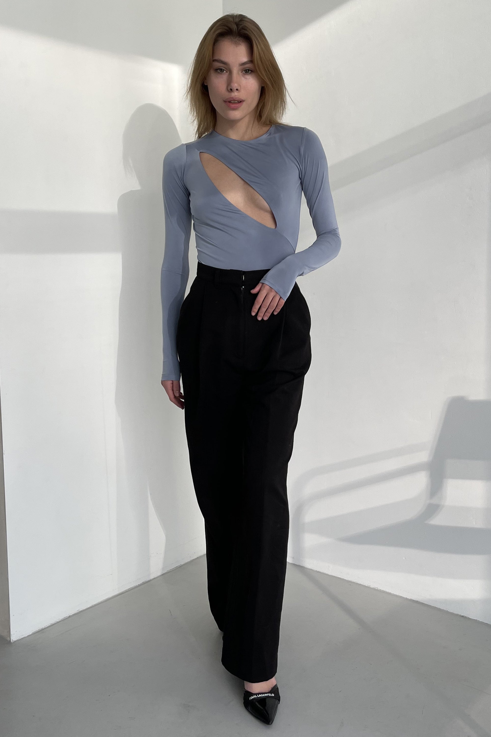 Боди из микронейлона AW22627/5 Model C light blue