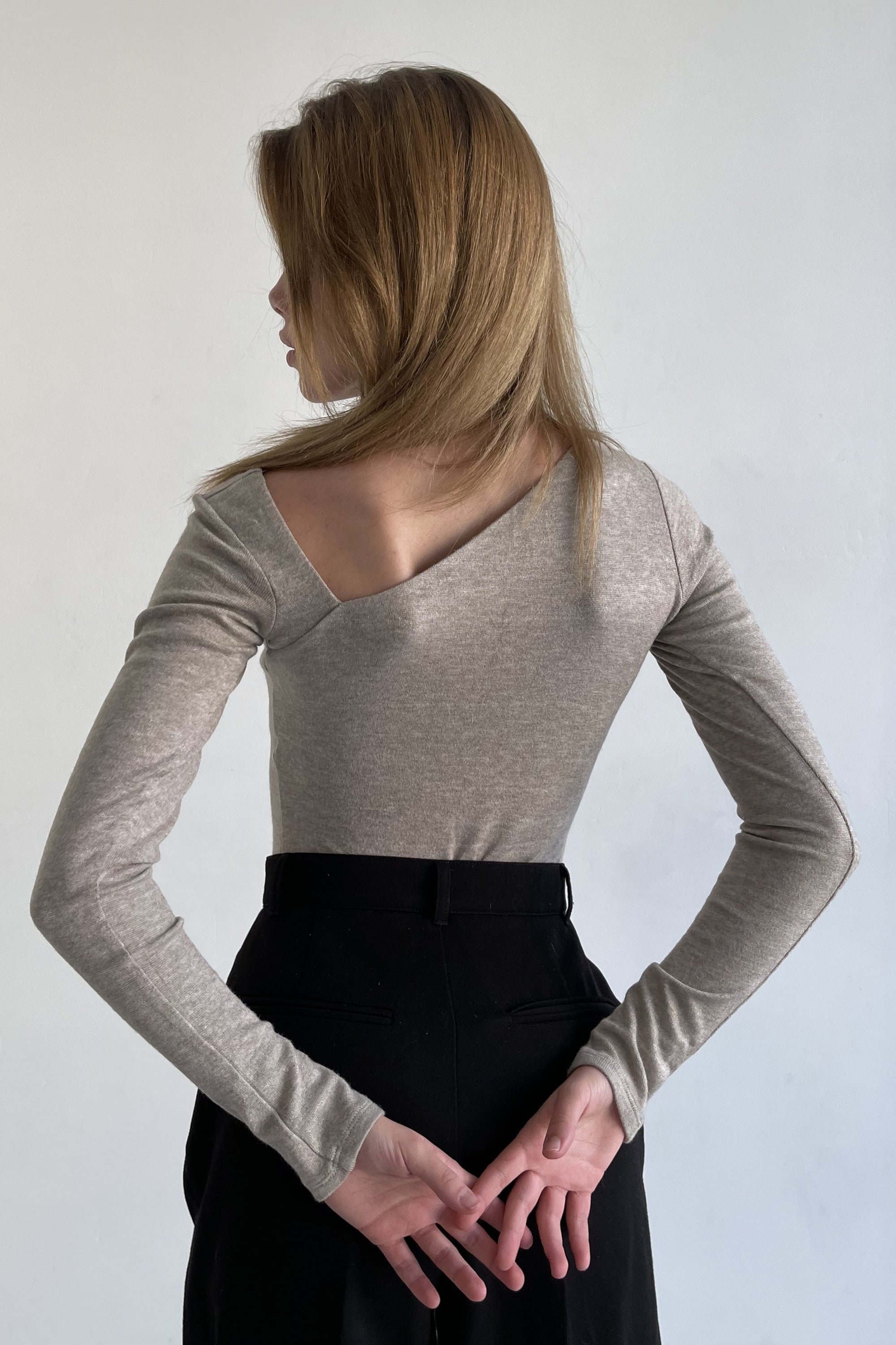 Трикотажное боди AW22628/4 Model A beige