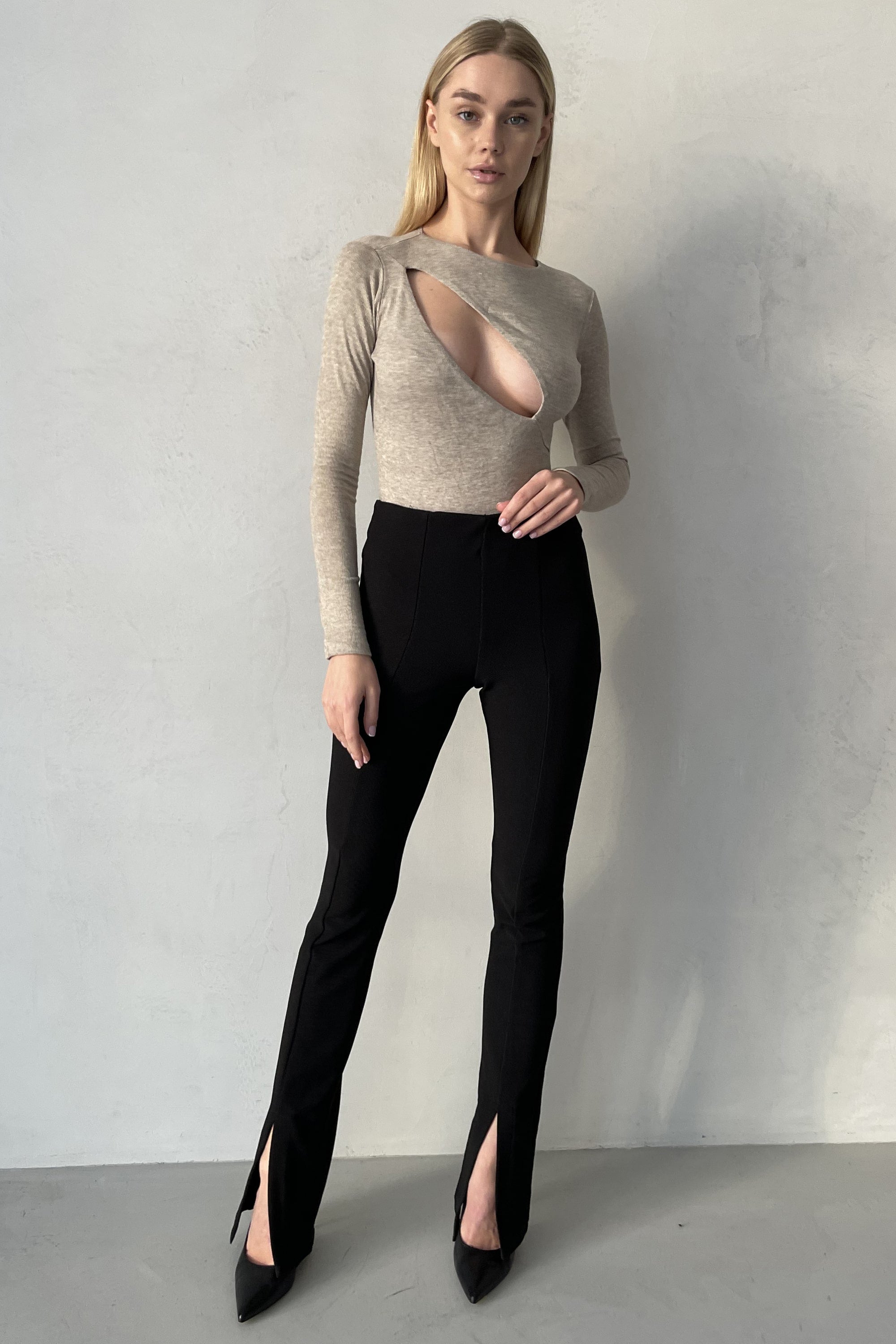 Трикотажное боди AW22630/4 Model C beige