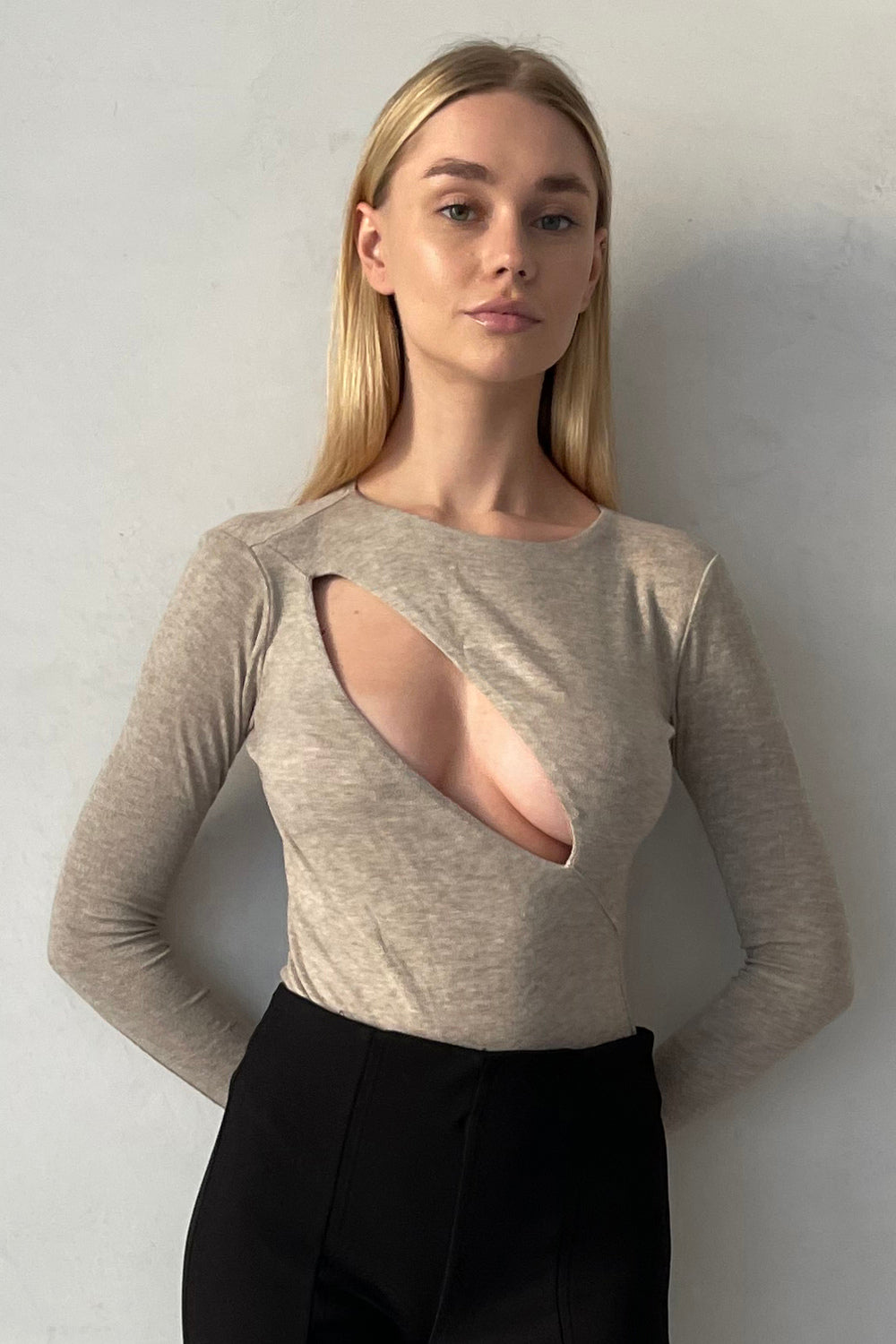 Трикотажное боди AW22630/4 Model C beige