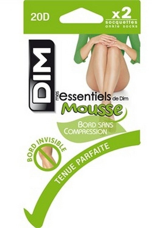 Носки с невидимой резинкой 2068 Essentiels Mousse 20d (2 пары)