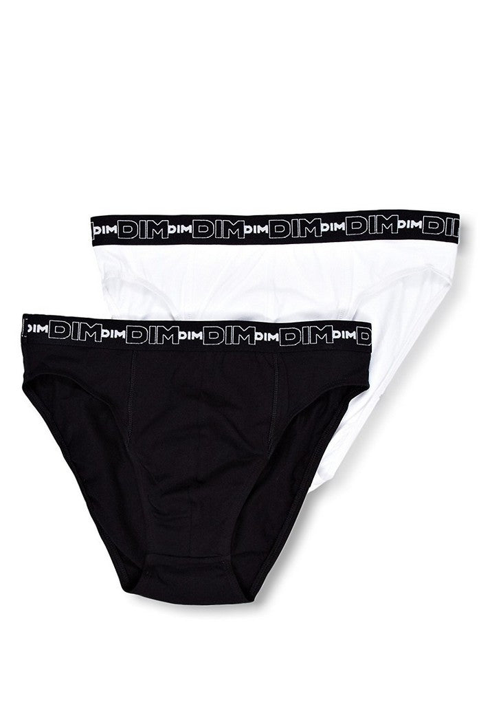 Чоловічі труси сліпи з бавовни 6595 (2 шт.) Black/white