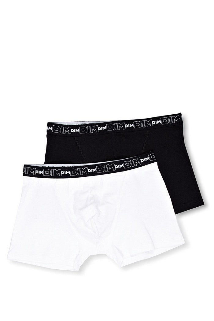 Чоловічі труси шорти з бавовни 6596 (2 шт.) black/white