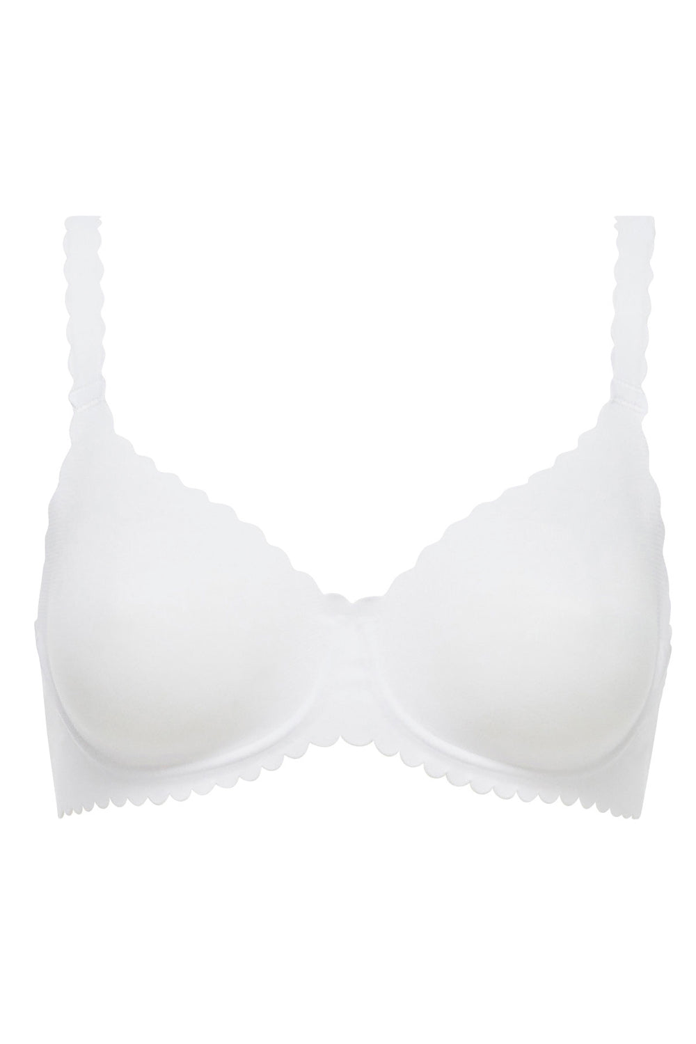 Гладкий бюстгальтер з безшовними краями D040A Body Touch white