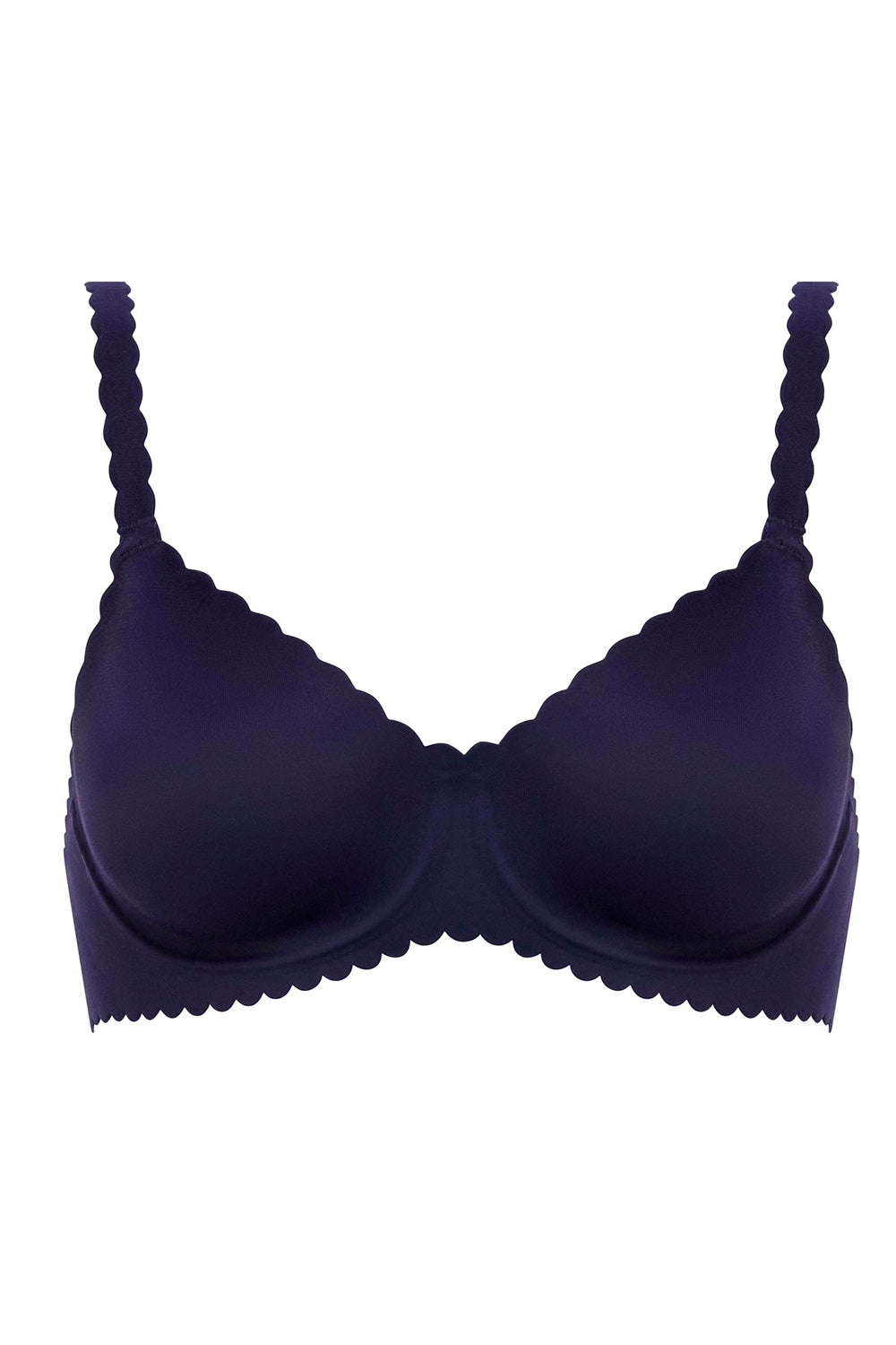 Гладкий бюстгальтер з безшовними краями D040A Body Touch bleu infini