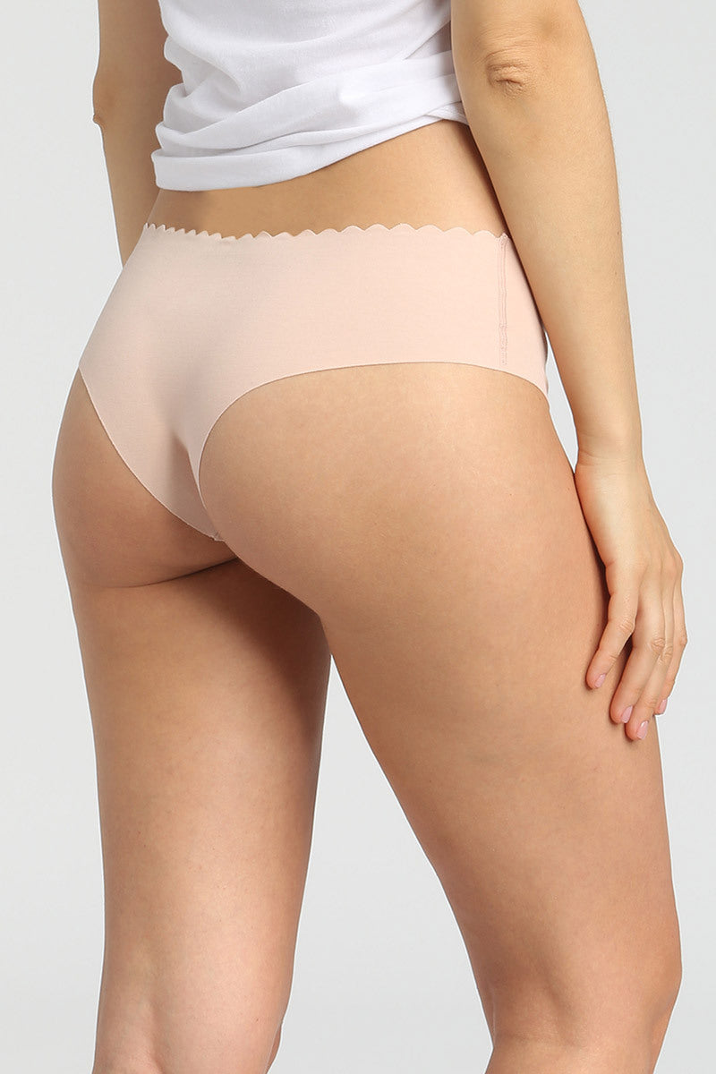 Бесшовные трусики из хлопка D05DR Body Touch (2 шт.) chocolate/skin rose