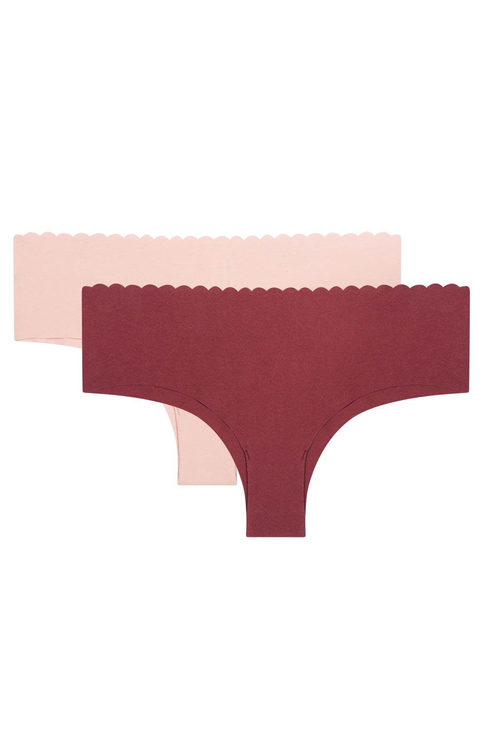 Бесшовные трусики из хлопка D05DR Body Touch (2 шт.) chocolate/skin rose