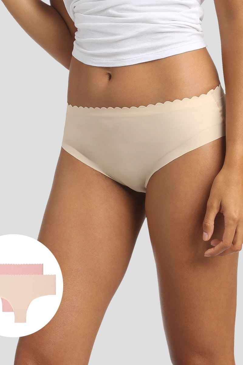 Бесшовные трусики D05DT Body Touch (2 шт.) beige/rose