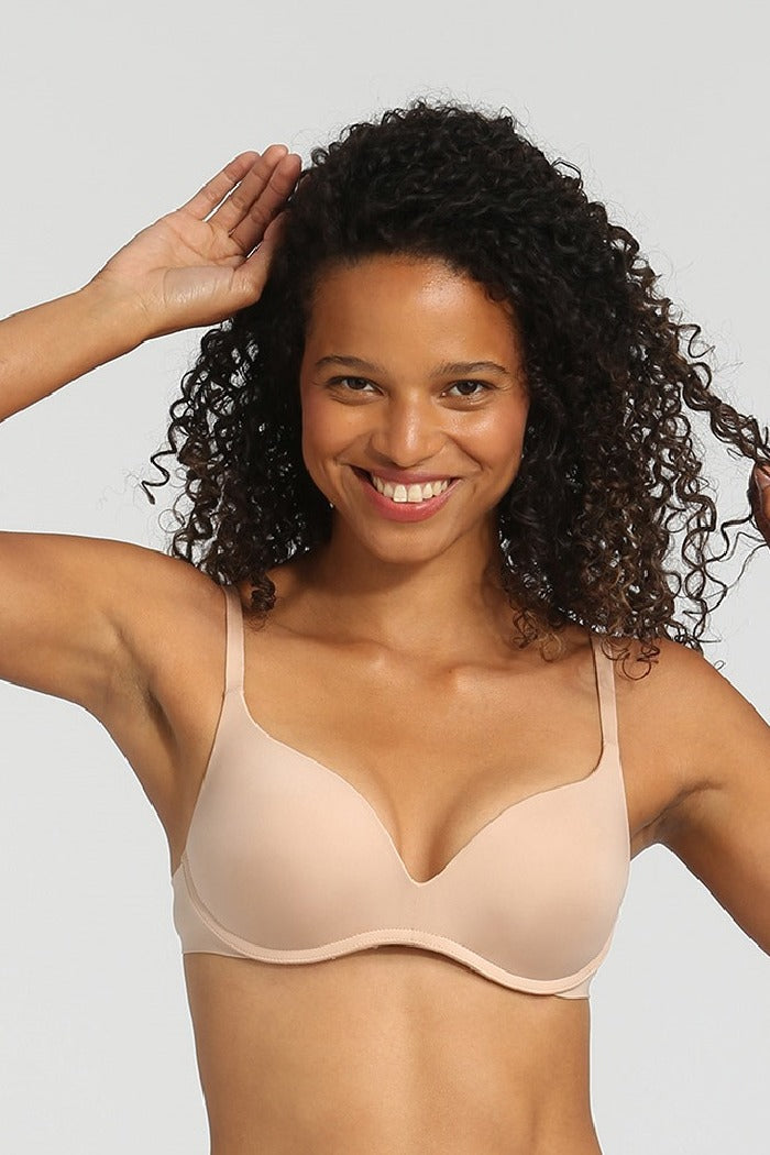 Бесшовный бюстгальтер push-up D07HE InvisiFree skin new