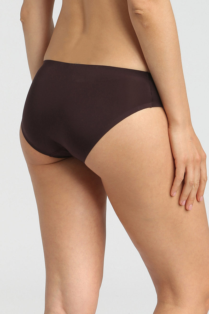 Бесшовные трусики слип D07YG InvisiFree marron