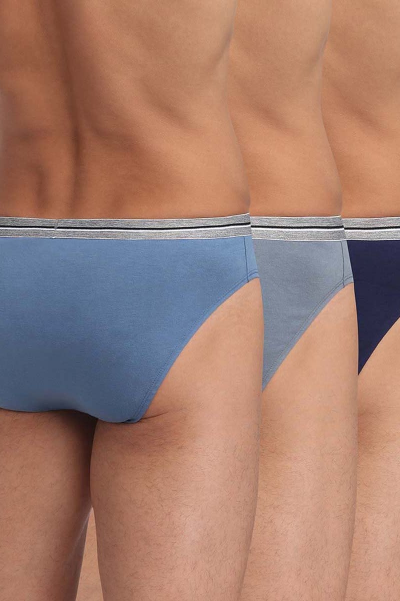 Мужские трусы слип D09B8 Ultra Resist (3 шт.) bleu/gris/bleu