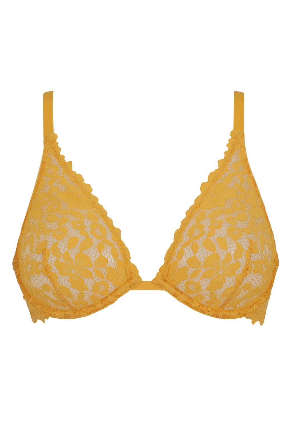 Мереживний бюстгальтер D09WE Blooming lace jaune