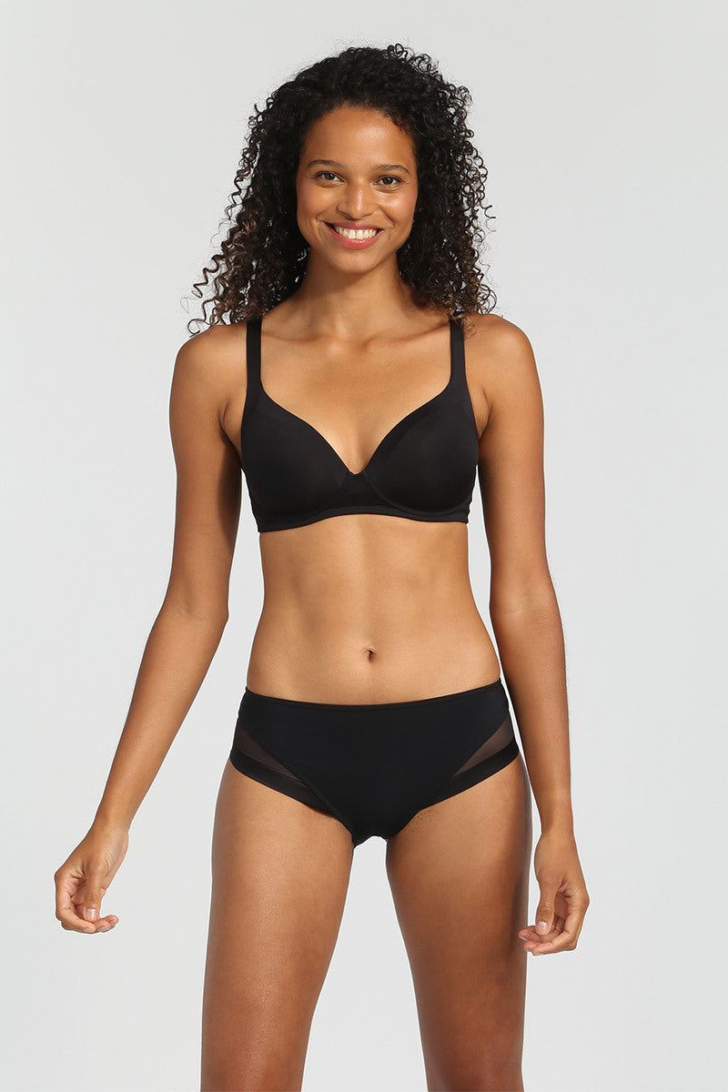 Трусики слип с микросеткой D0A63 Generous noir