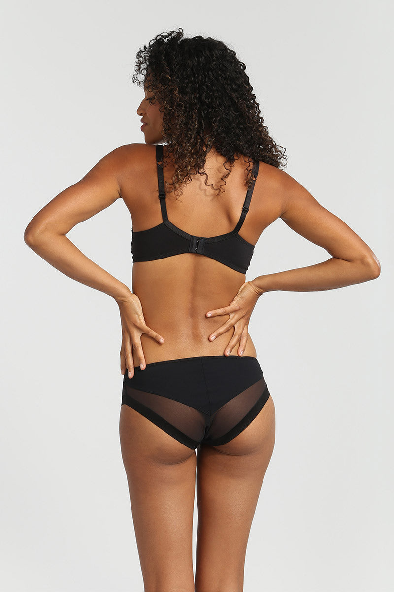 Трусики слип с микросеткой D0A63 Generous noir