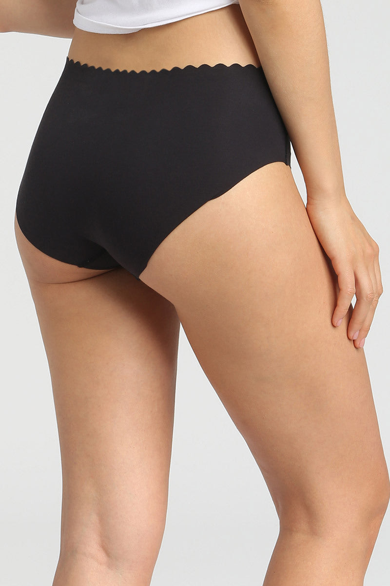 Бесшовные трусики слип D0A6L Body Touch (2 шт.) noir/blanc