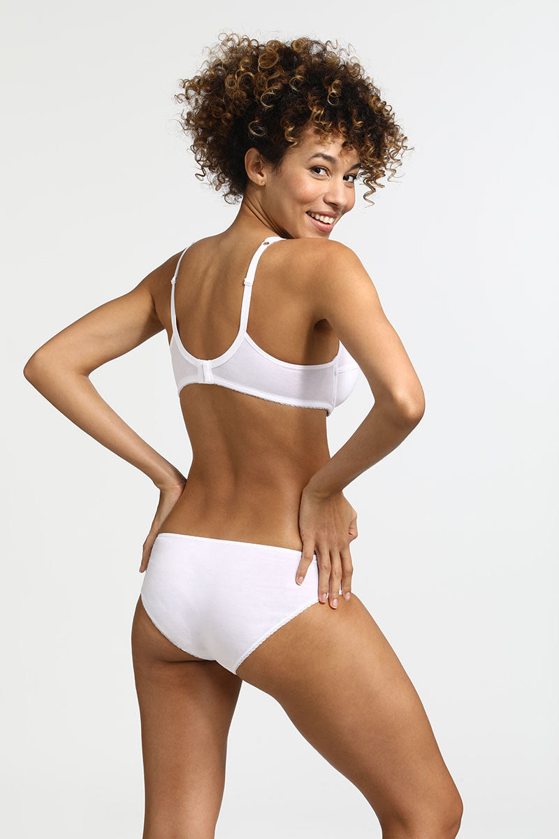 Хлопковые трусики слип D0ASG Genrous Organic blanc