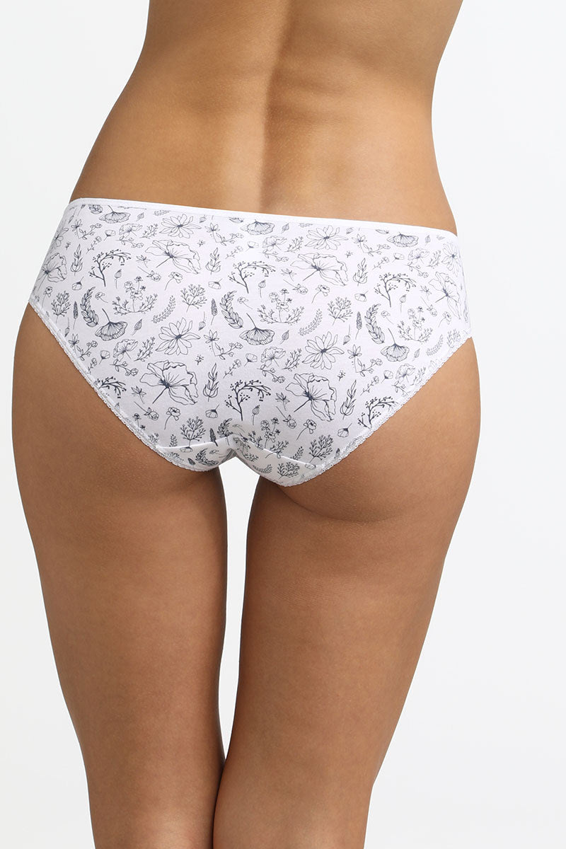 Хлопковые трусики слип D0ASG Genrous Organic impr herbier