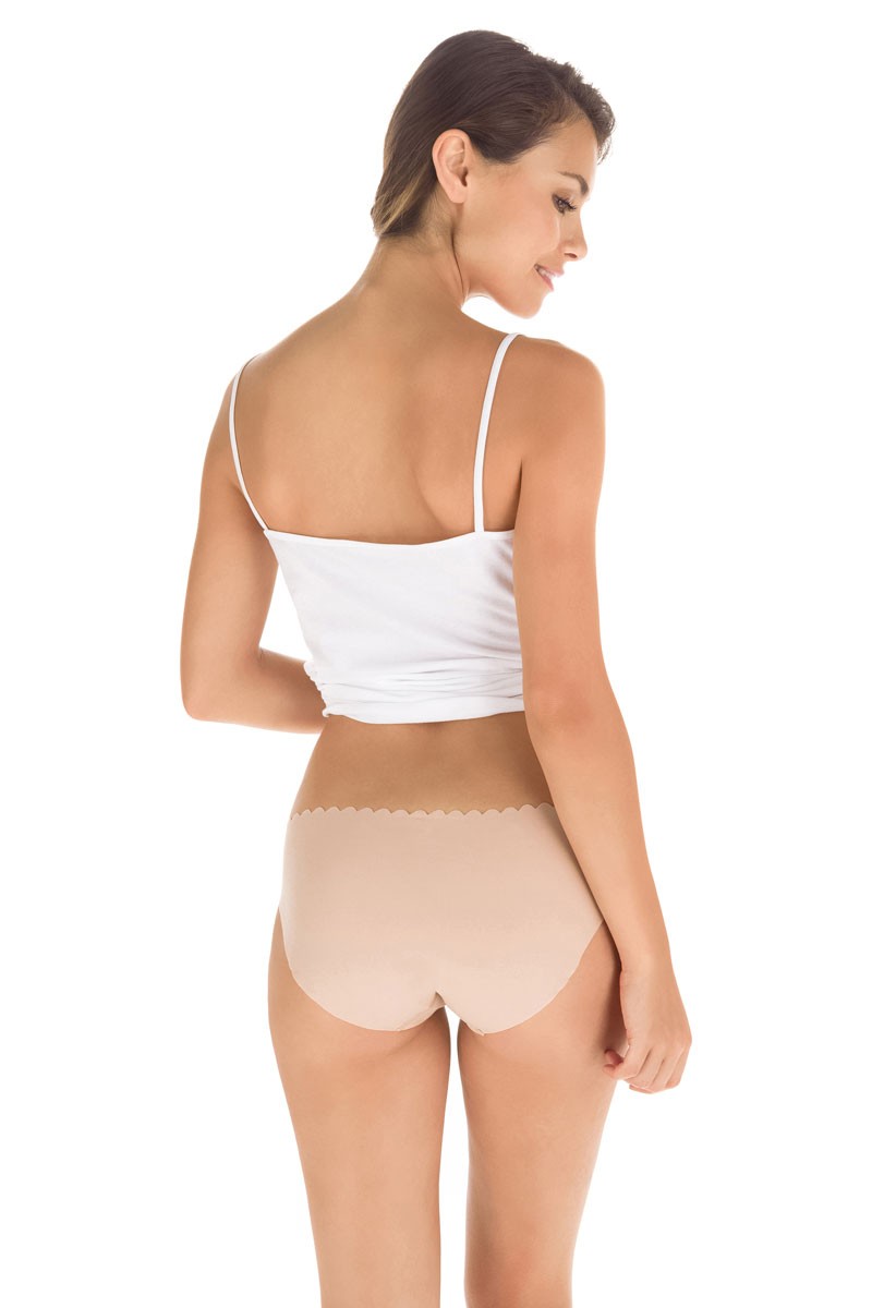 Бесшовные слипы из хлопка D04NR (2 шт.) Body Touch skin new/blanc