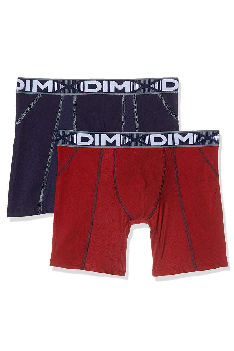 Мужские трусы шорты из хлопка D01N2 3D Flex Air rouge/bleu
