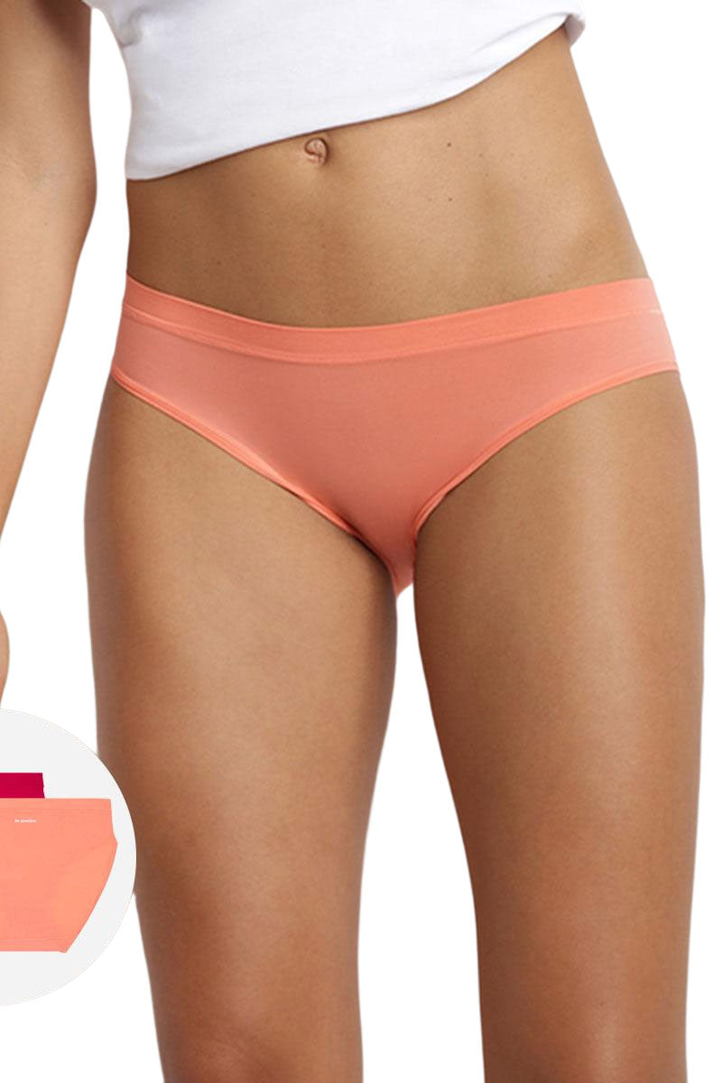 Бесшовные трусики слип D06W6 Body Mouv (2 шт.) passion/spicy