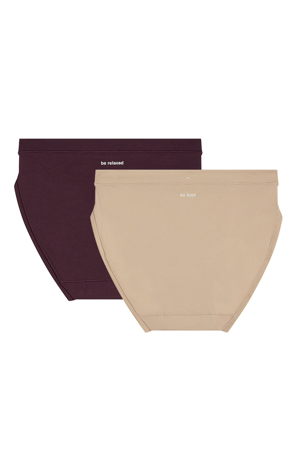 Бесшовные трусики слип D06W6 Body Mouv (2 шт.) violet/skin