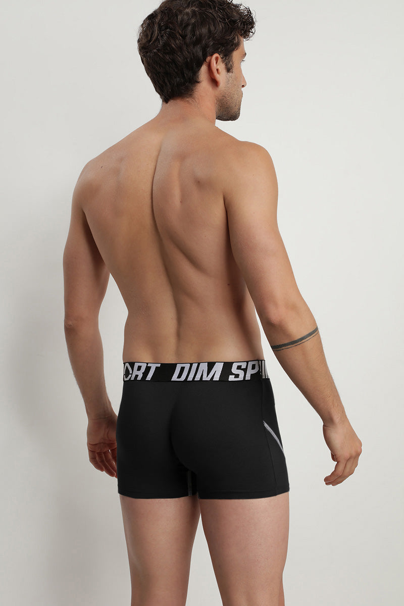 Мужские трусы шорты из хлопка D08EX Sport (3 шт.) noir