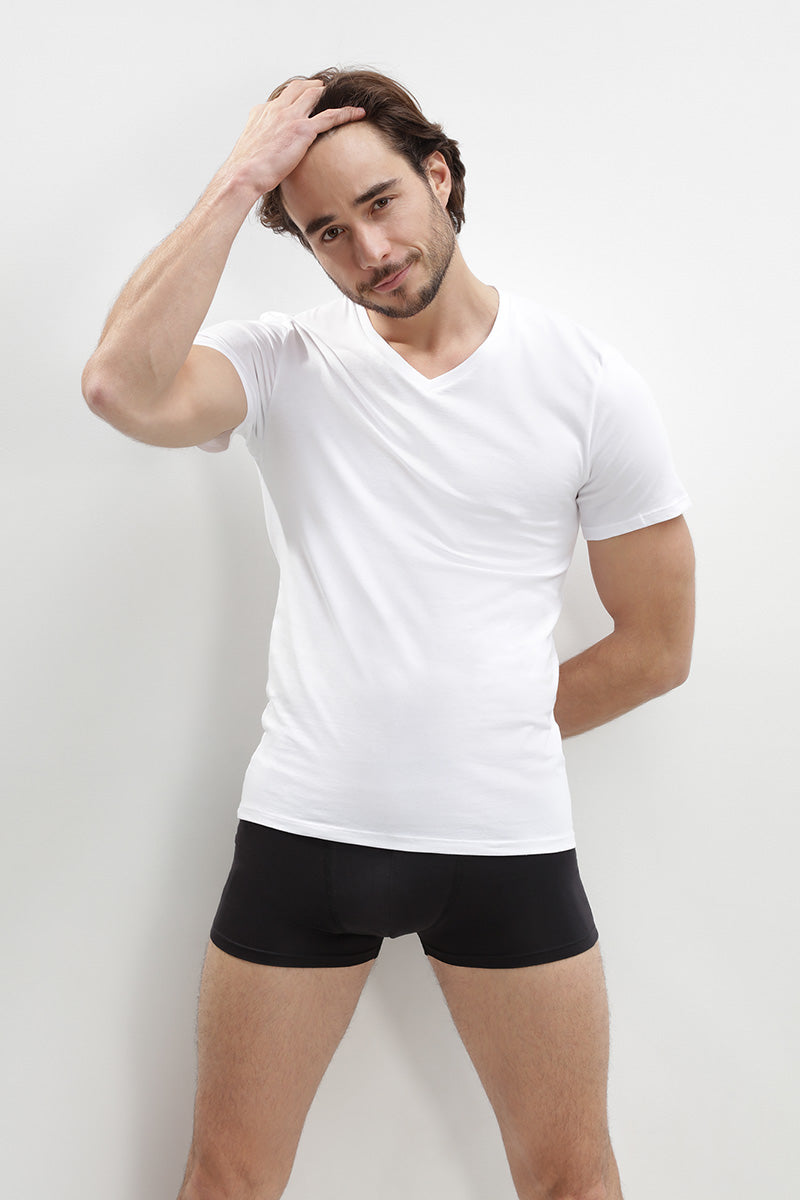 Мужская футболка из органического хлопка D0A6E Green (2 шт.) blanc/gris