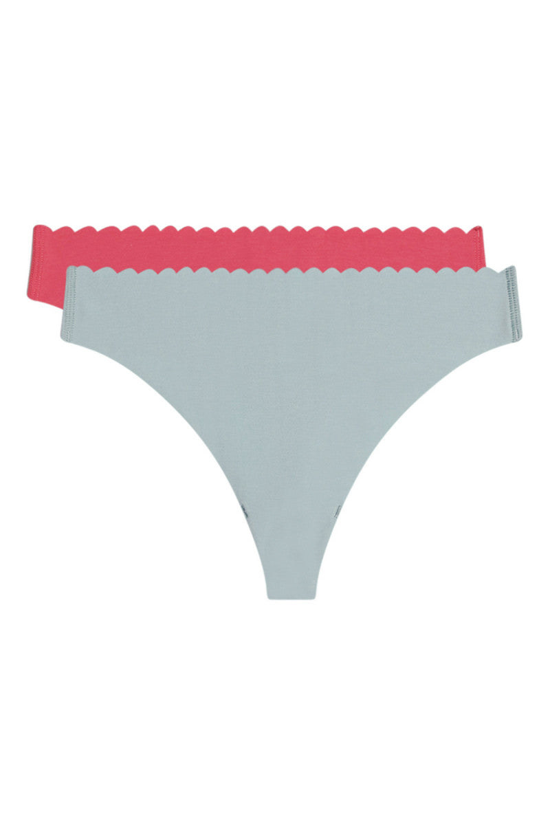 Бесшовные стринги D0A6M Body Touch (2 шт.) rose/vert