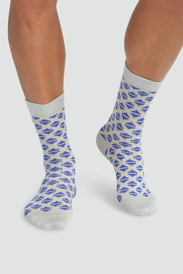 Мужские носки с принтом D0AAM Color Sox losange bleu