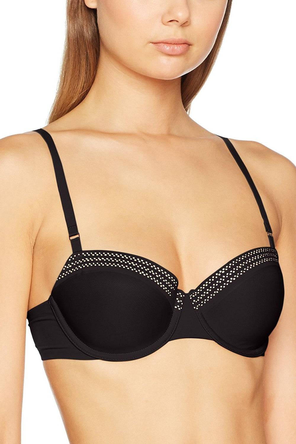 Бюстгальтер балконет DK2015 black/glow